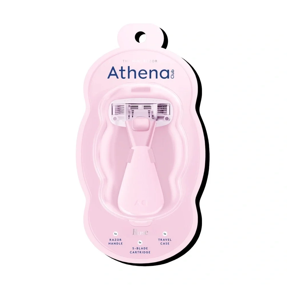 🌸 Athena Club Shave Essentials Bundle | Glossy Shave Oil + Mini Razor Set